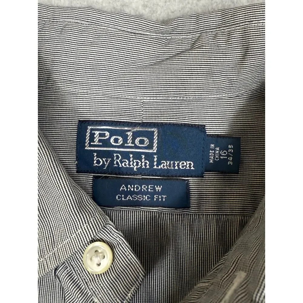 Polo Ralph Lauren Mens Size 16 34/35 Andrew Classic Fit Button Up Shirt